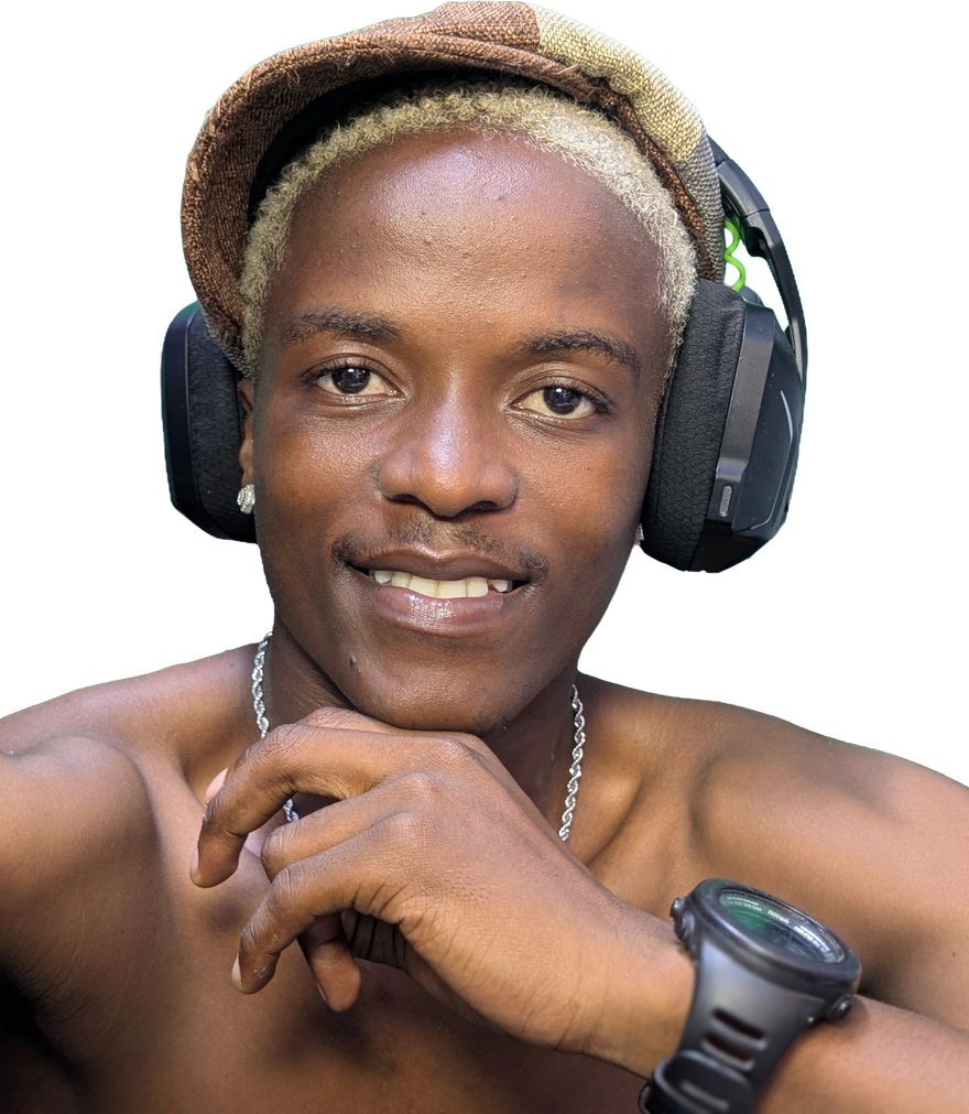 Morant, headphones on, mid-stream